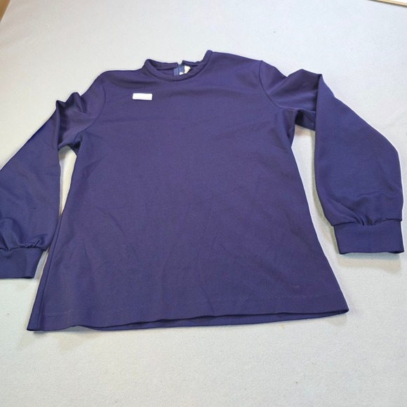 Jane Holly Tops - Vintage Jane Holly Purple Mock Neck Long Sleeve Blouse Textured Knit Top Zipper